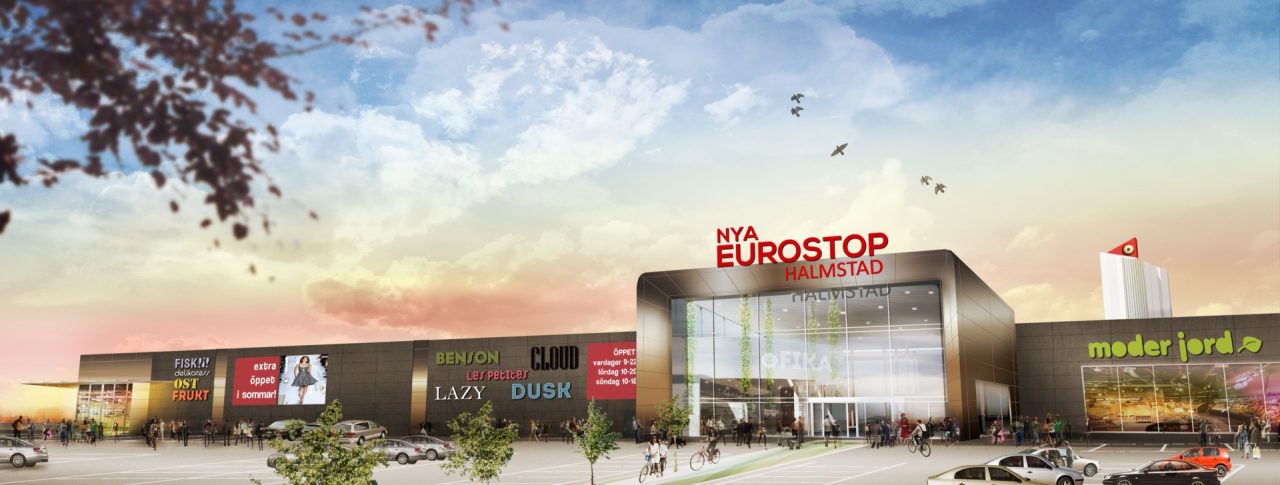 Eurostop Halmstad stålbyggnad